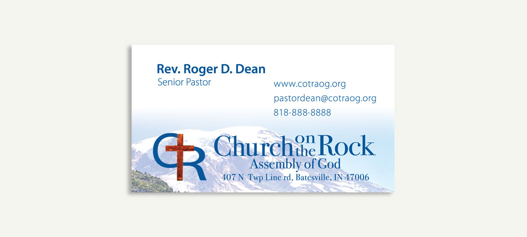 Church on the Rock Business Cards